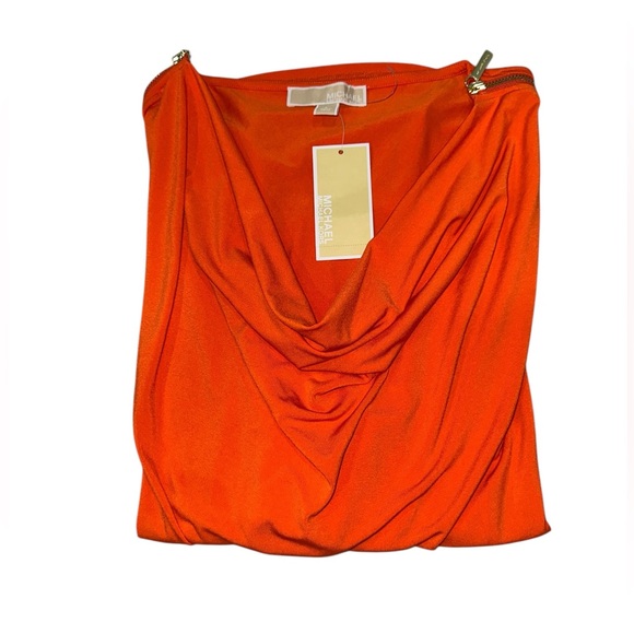 Michael Kors Orange Women’s Blouse - NWT - Picture 4 of 12